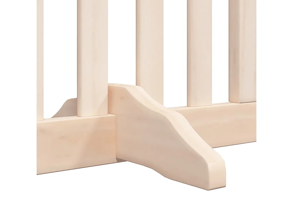 Puerta para perros plegable 8 paneles madera de álamo 640 cm