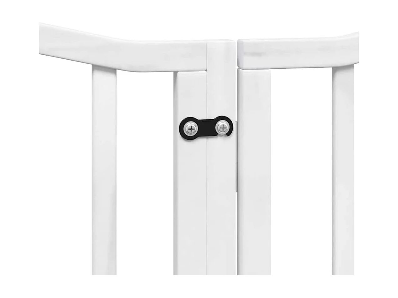 Barrière pour chien porte pliable 9 panneaux blanc bois peuplier