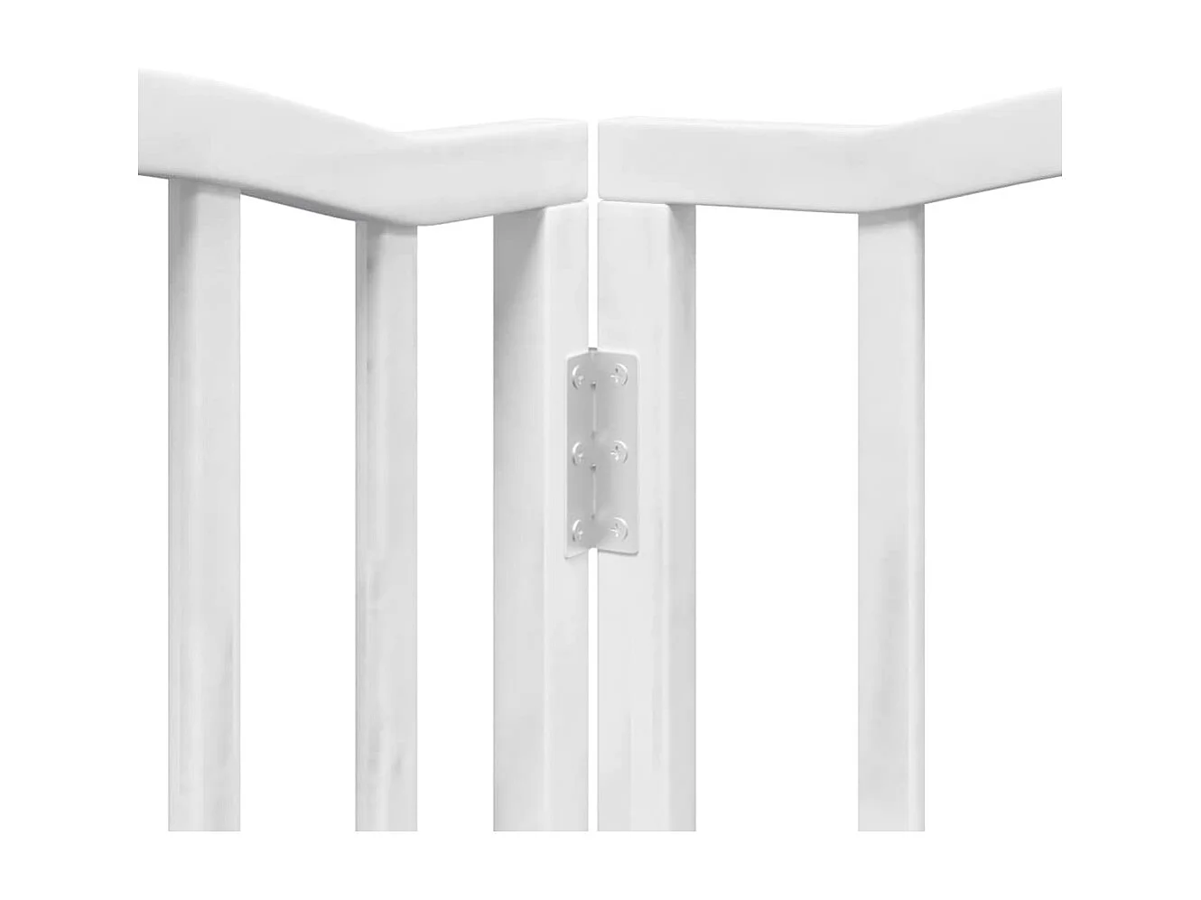 Barrière pour chien porte pliable 9 panneaux blanc bois peuplier