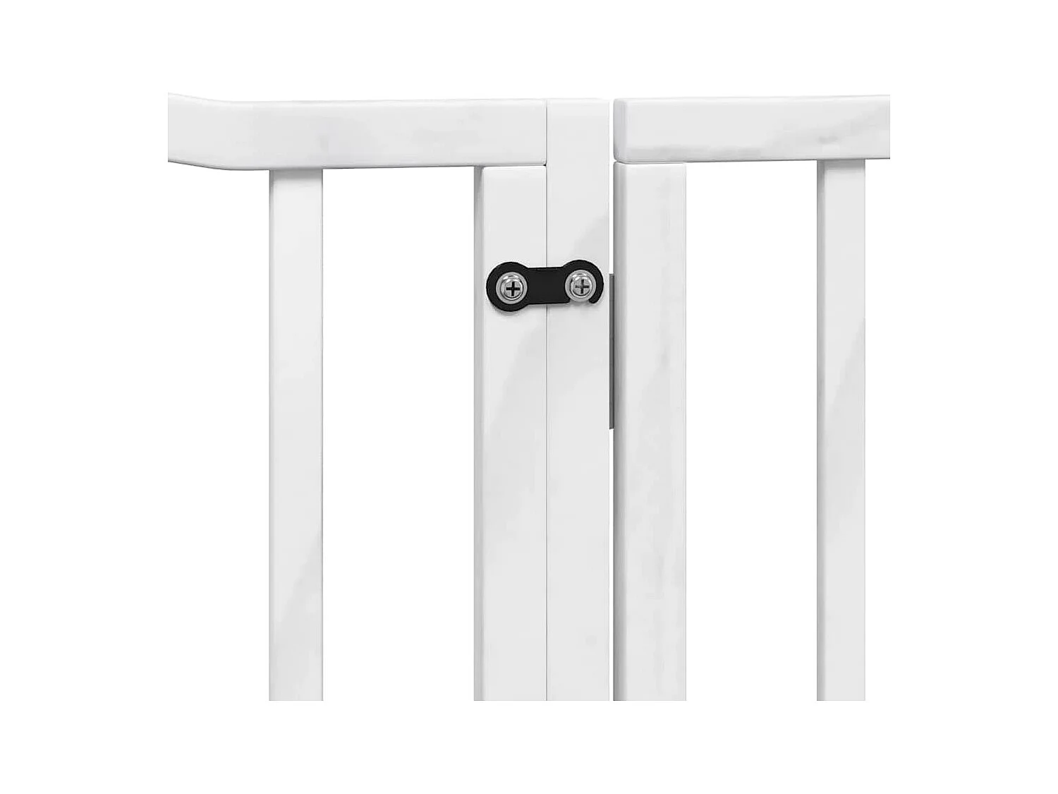 Portão para cães com porta dobrável 10 painéis 800cm álamo branco