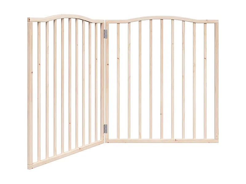 Barrière pour chien pliable 2 panneaux 160 cm bois de peuplier