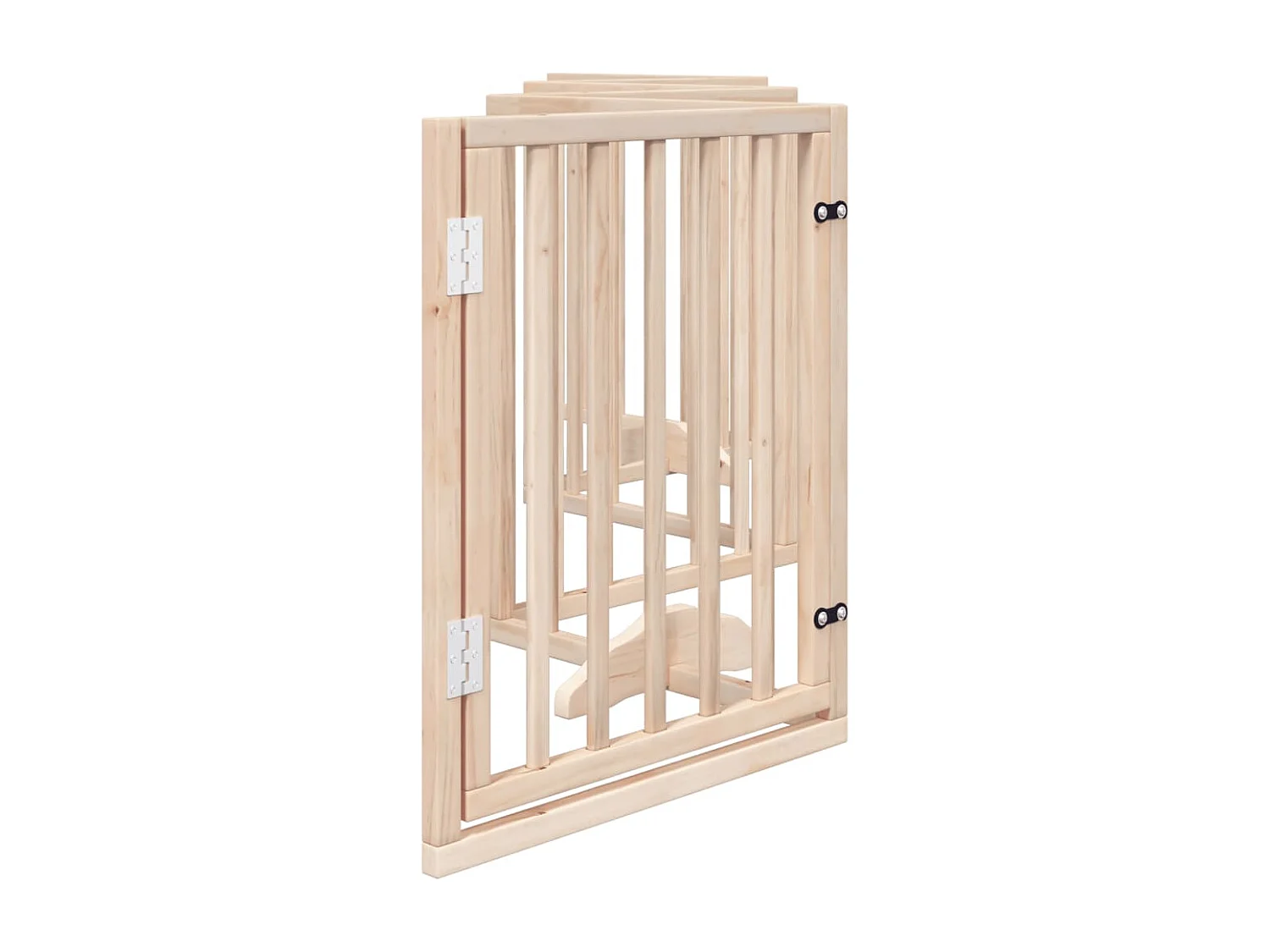 Portão para cães com porta dobrável 6 painéis 300 cm álamo