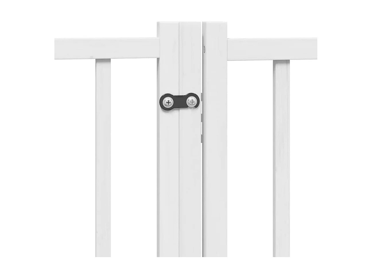 Barrière pour chien porte pliable 9 panneaux blanc bois peuplier