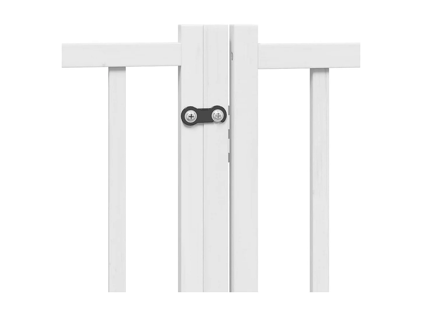 Barrière pour chien porte pliable 9 panneaux blanc bois peuplier