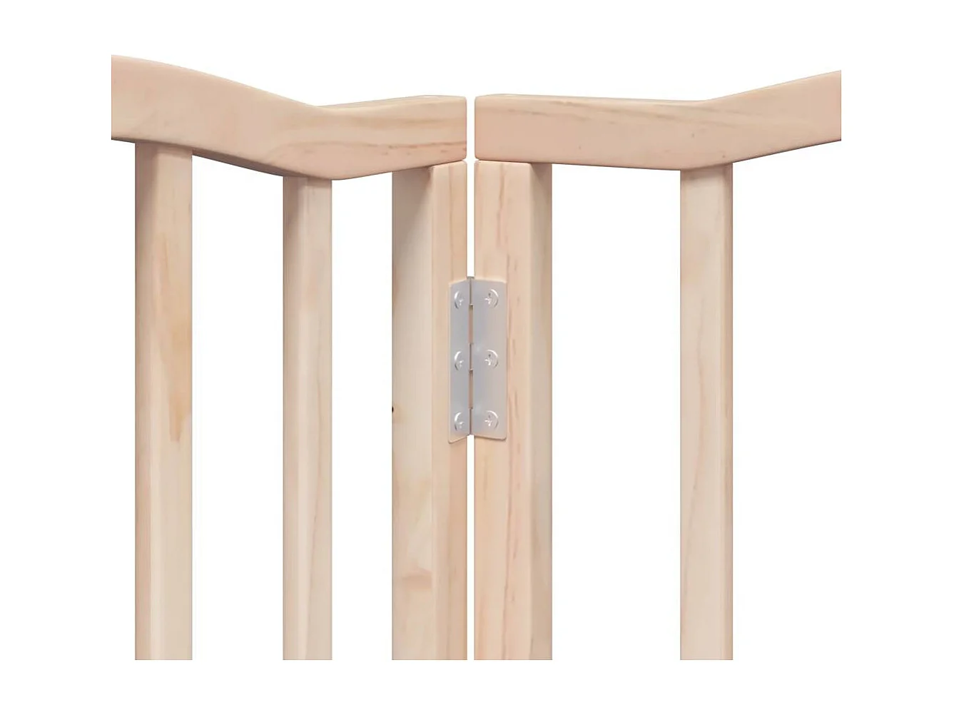 Puerta para perros con puerta plegable de 6 paneles, 300 cm, madera de álamo