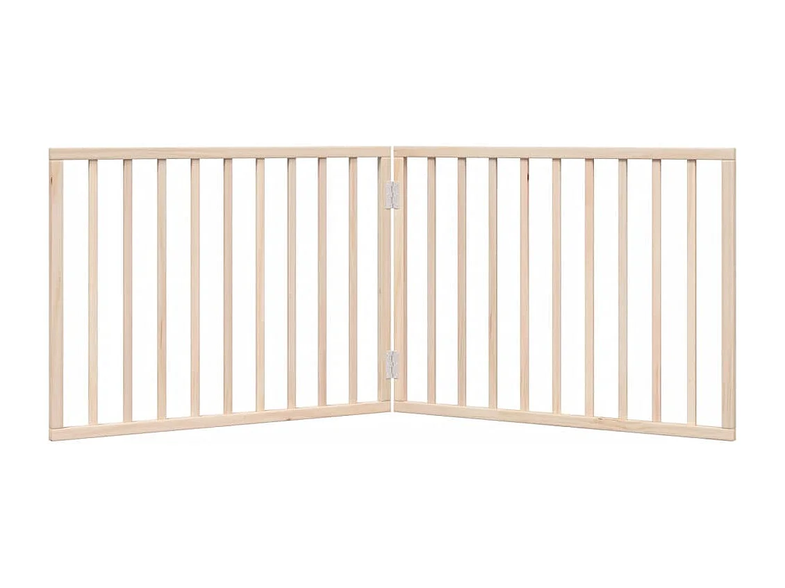 Barrière pour chien pliable à 2 panneaux 160 cm Bois de peuplier