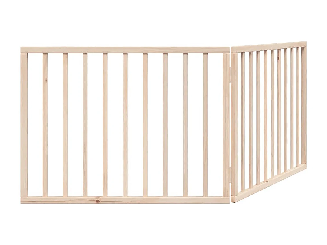 Barrière pour chien pliable à 2 panneaux 160 cm Bois de peuplier