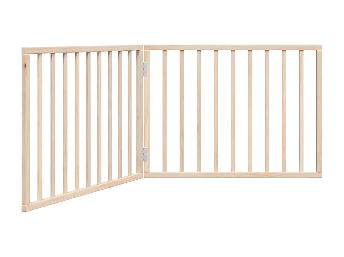 Barrière pour chien pliable à 2 panneaux 160 cm Bois de peuplier