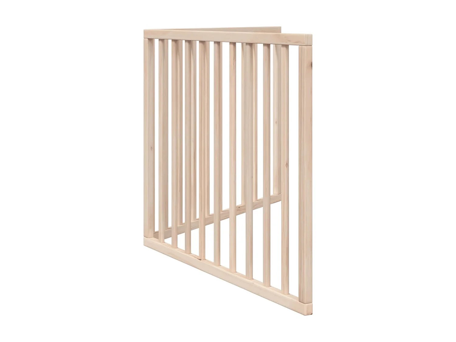 Barrière pour chien pliable à 2 panneaux 160 cm Bois de peuplier