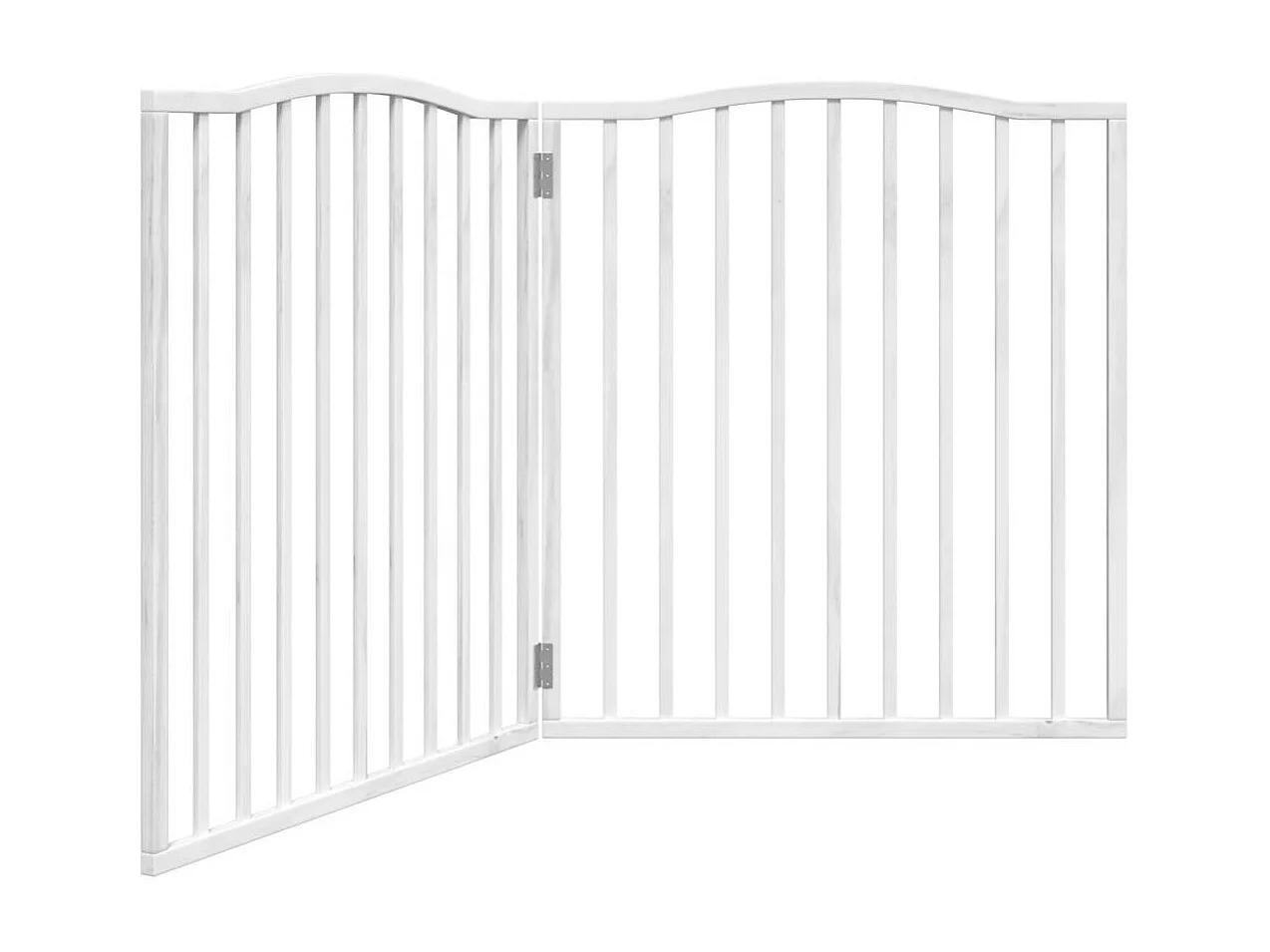 Barrière pour chien pliable 2 panneaux 160 cm bois de peuplier