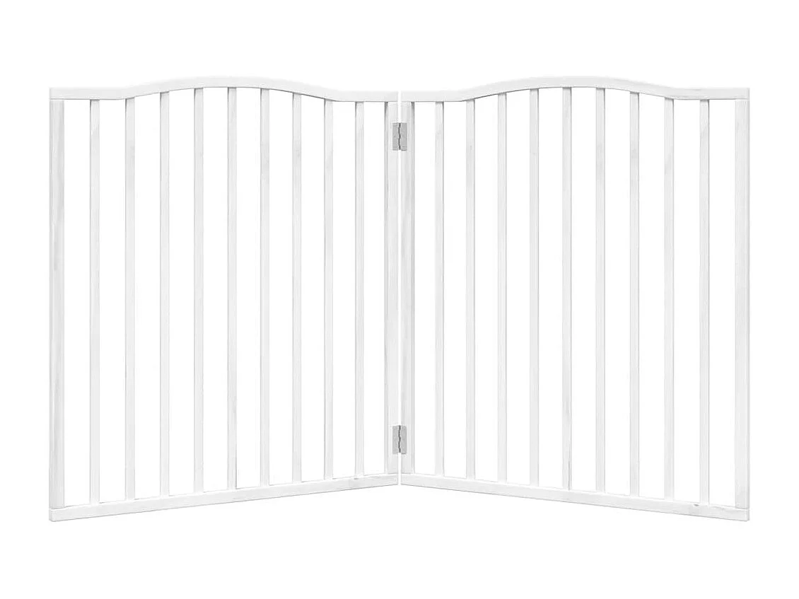 Barrière pour chien pliable 2 panneaux 160 cm bois de peuplier