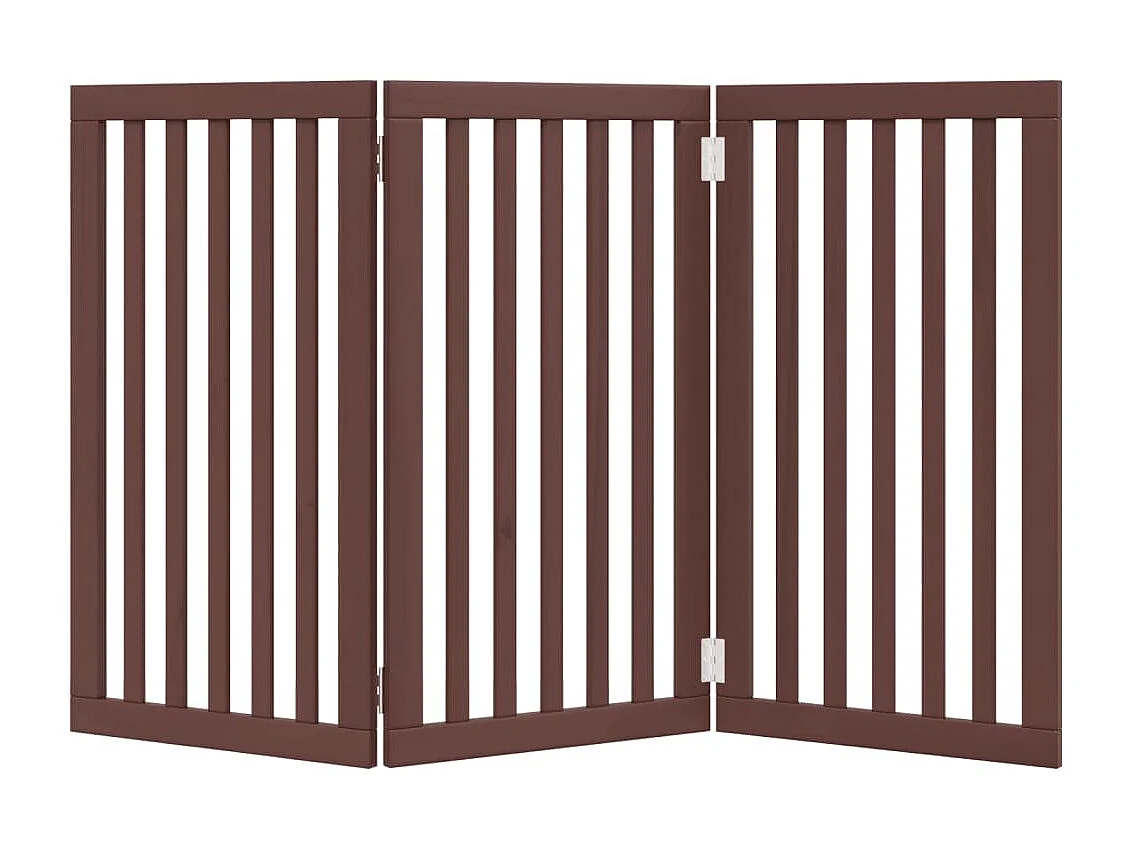 Barrière pour chien pliable 3 panneaux 150 cm bois de peuplier