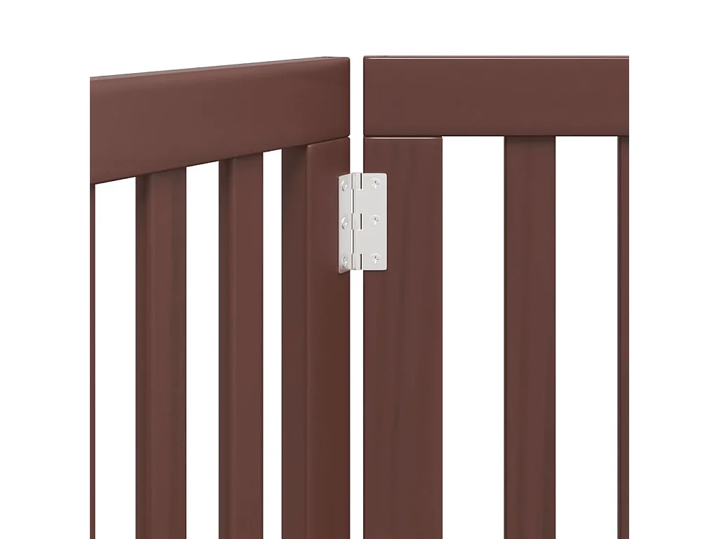 Barrière pour chien pliable 3 panneaux 150 cm bois de peuplier