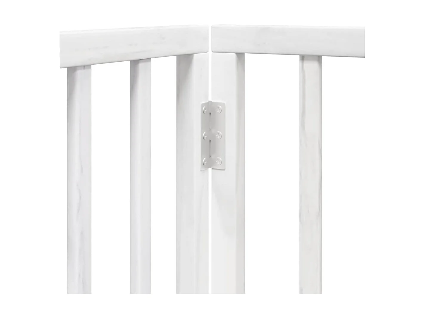 Portão para cães com porta dobrável 9 painéis 450 cm álamo branco