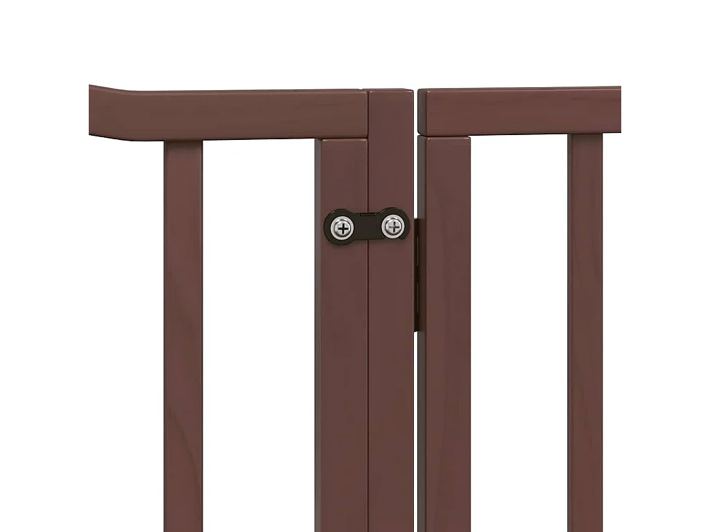 Barrière pour chien porte pliable 10 panneaux bois de peuplier