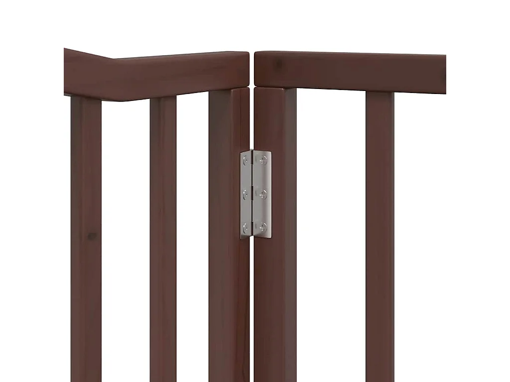Barrière pour chien porte pliable 10 panneaux bois de peuplier
