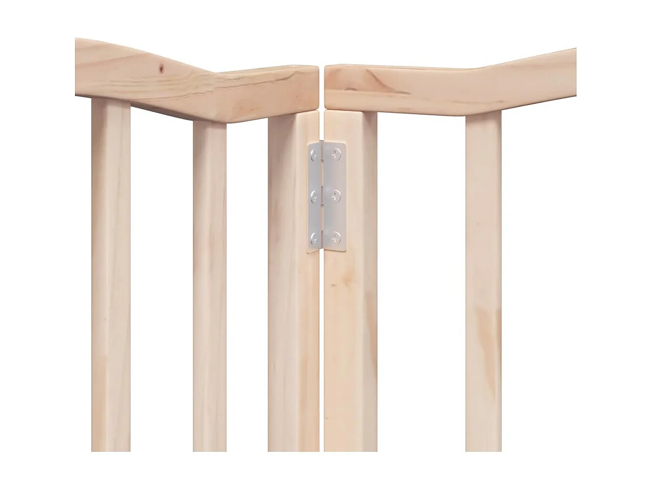 Barrière pour chiens avec porte pliable 9 panneaux bois peuplier