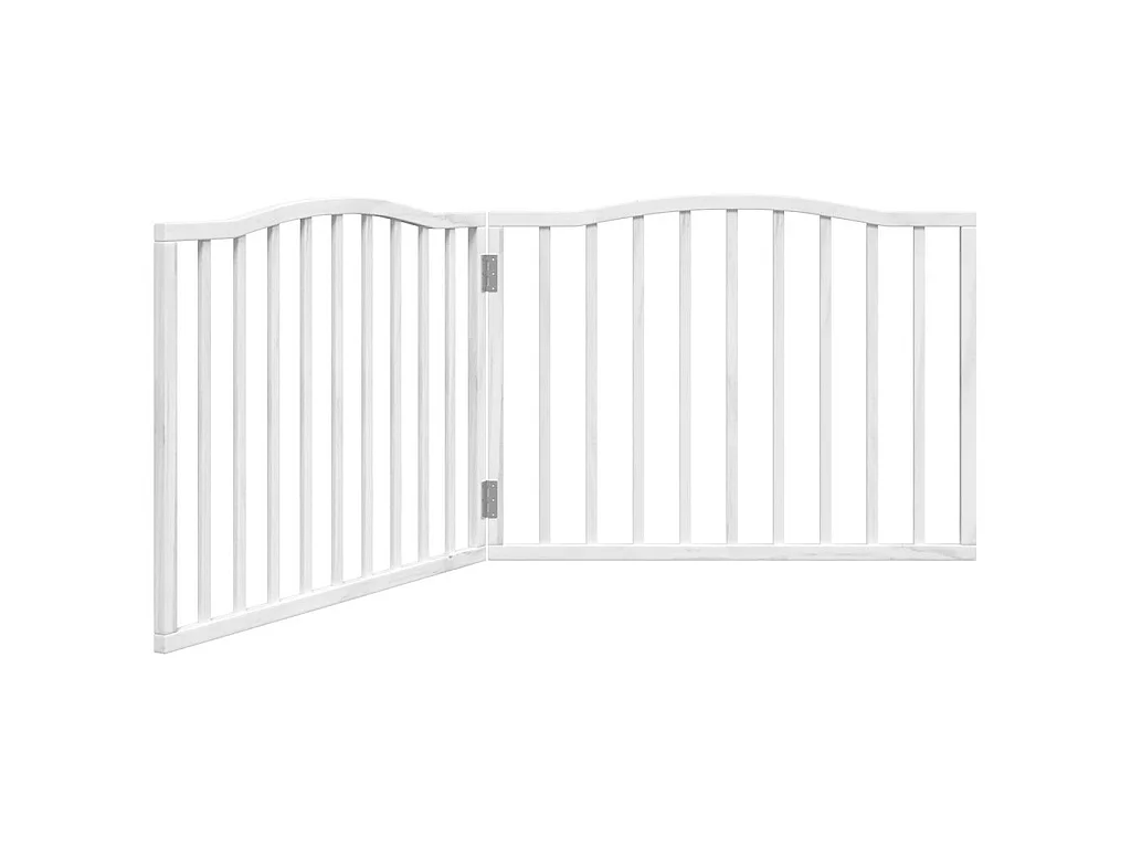 Barrière pour chien pliable 2 panneaux 160 cm bois de peuplier