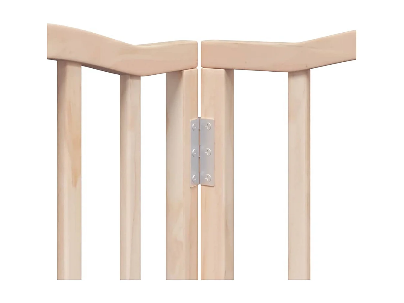 Barrière pour chiens avec porte pliable 9 panneaux bois peuplier