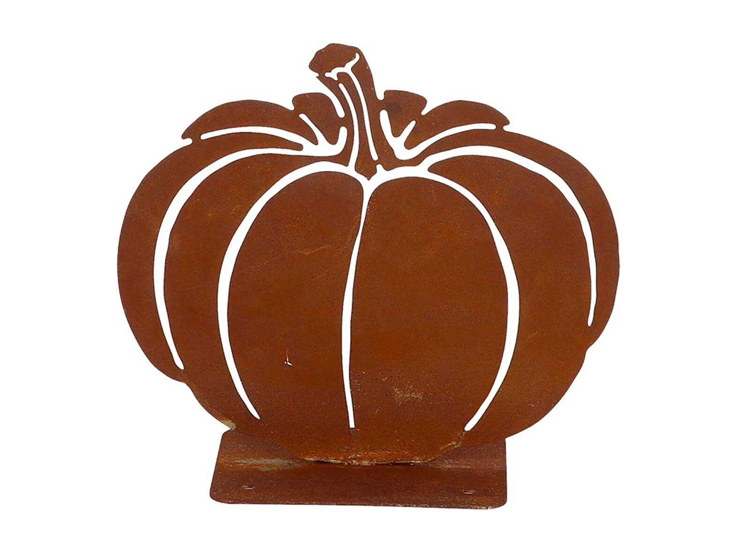 Courge décorative en métal rouillé Citrouille