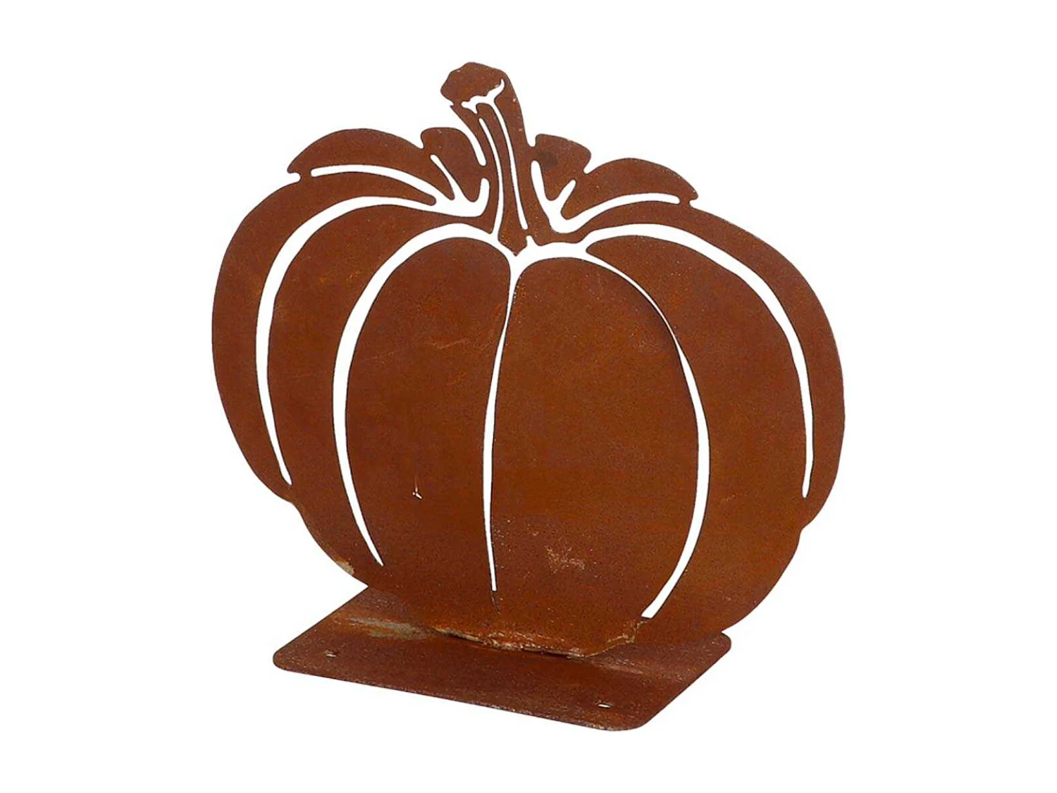 Courge décorative en métal rouillé Citrouille
