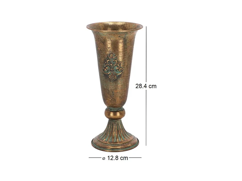 Vase en métal vieilli Médicis Modèle 9