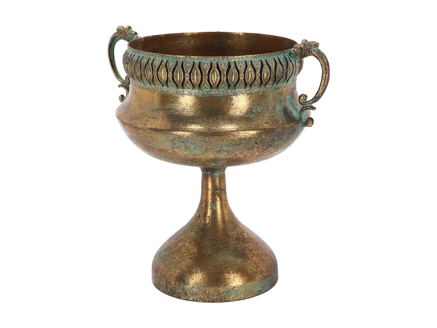 Vase en métal vieilli Médicis Modèle 4