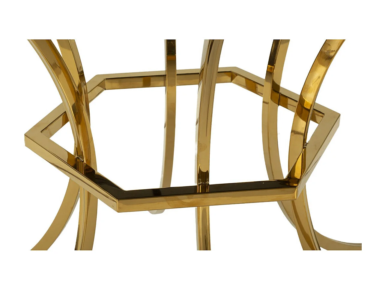 Table de Repas "Shanty" 100cm Noir & Or