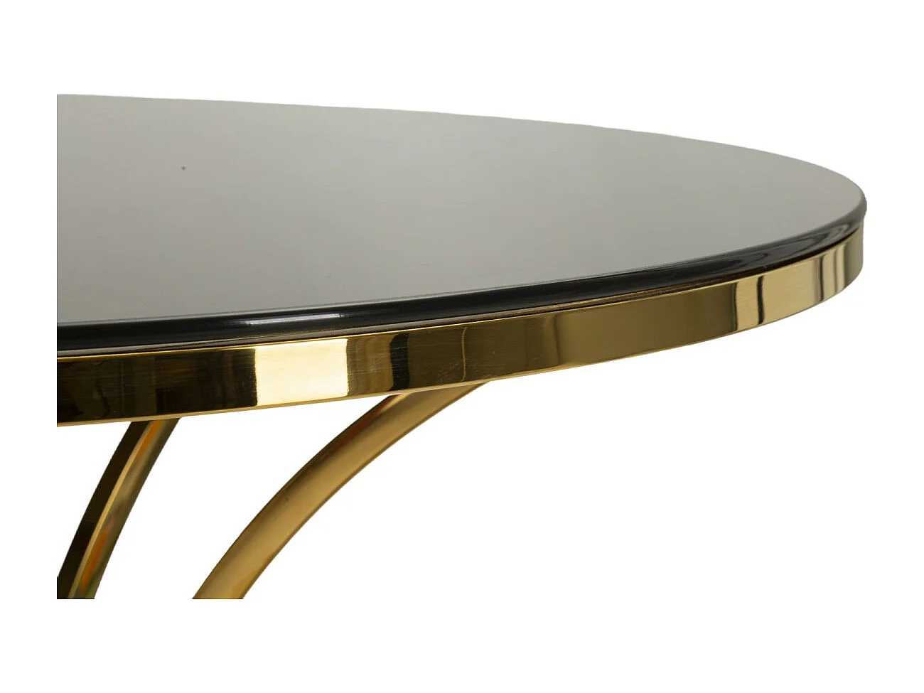Table de Repas "Shanty" 100cm Noir & Or
