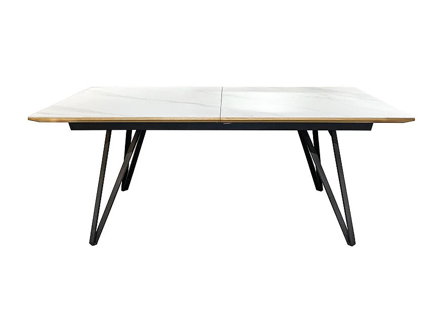 Table extensible 180/230 cm chêne céramique pieds métal – ONYX 2