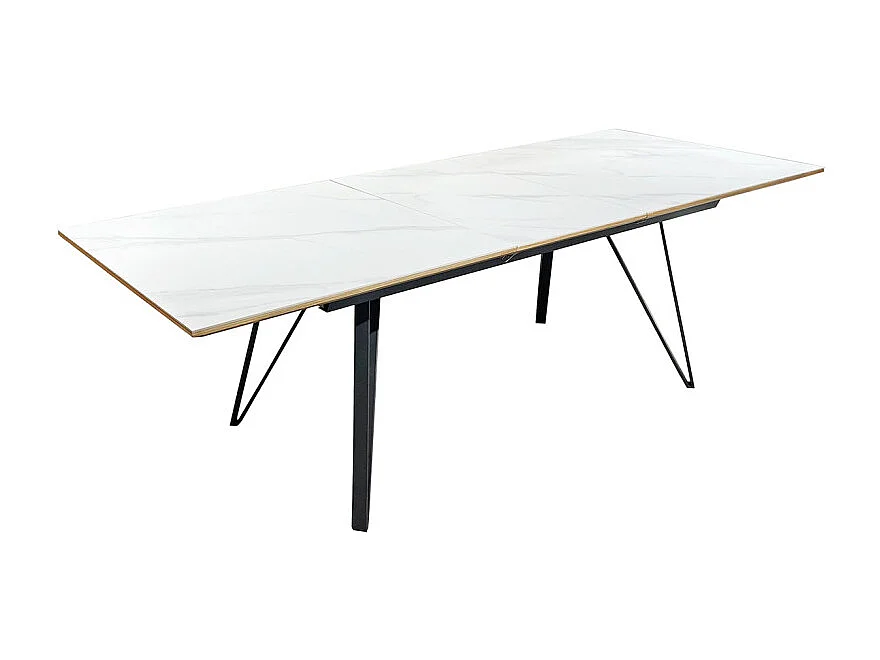 Table extensible 180/230 cm chêne céramique pieds métal – ONYX 2
