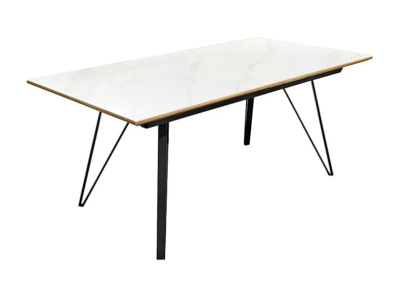 Table extensible 180/230 cm chêne céramique pieds métal – ONYX 2