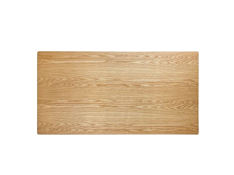 Table basse 120 cm placage bois naturel pieds métal noir – ONYX 2