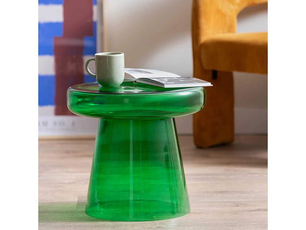 Table d'appoint en verre coloré Simpleza