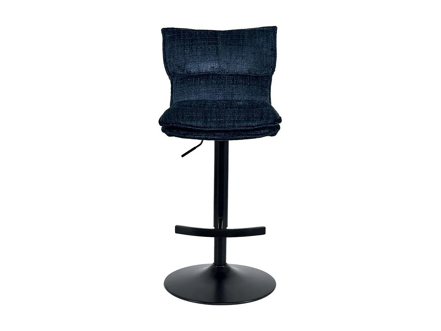Tabouret de bar réglable en tissu bleu nuit (lot de 2) IENA