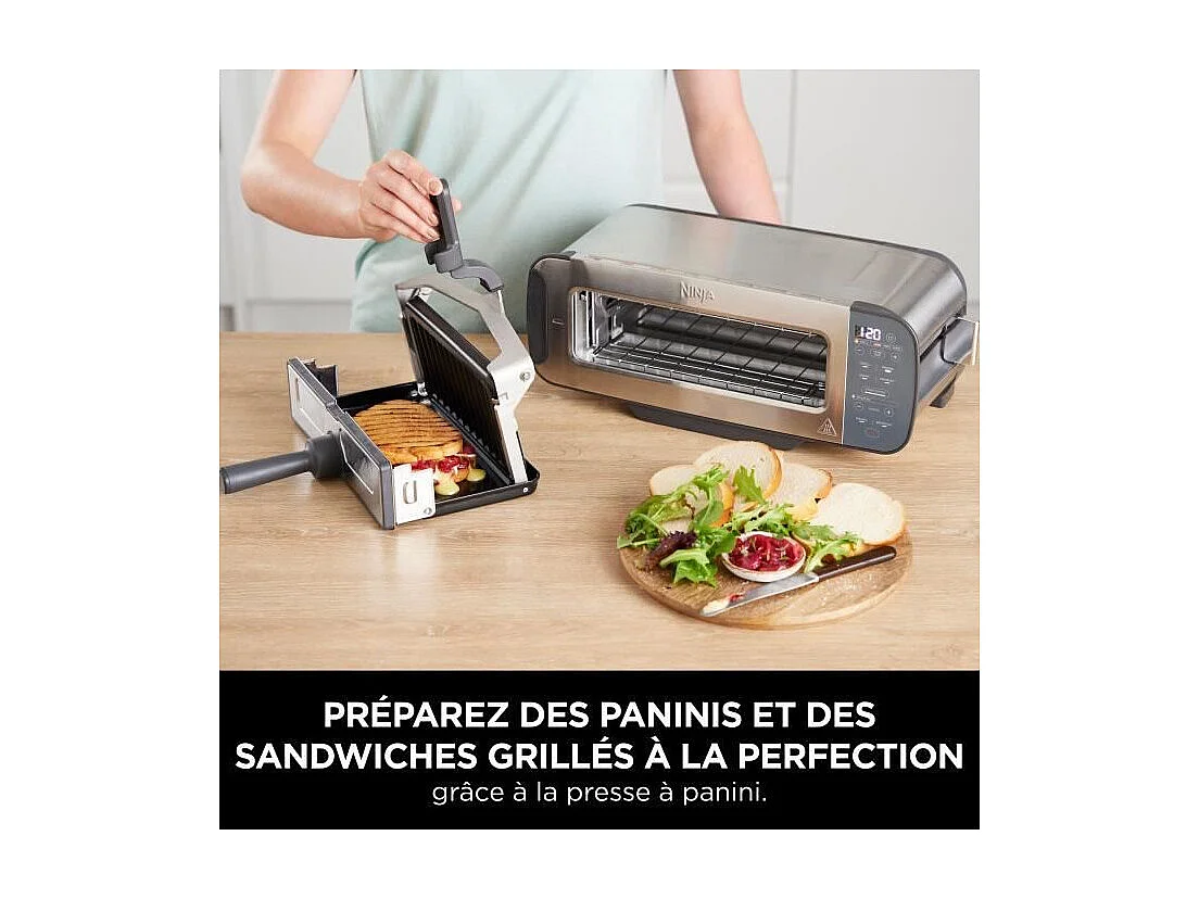 Grille-pain 3-en-1 - NINJA Foodi - ST202EU - 2400 W - 1 fente - 7 fonctions - Inox