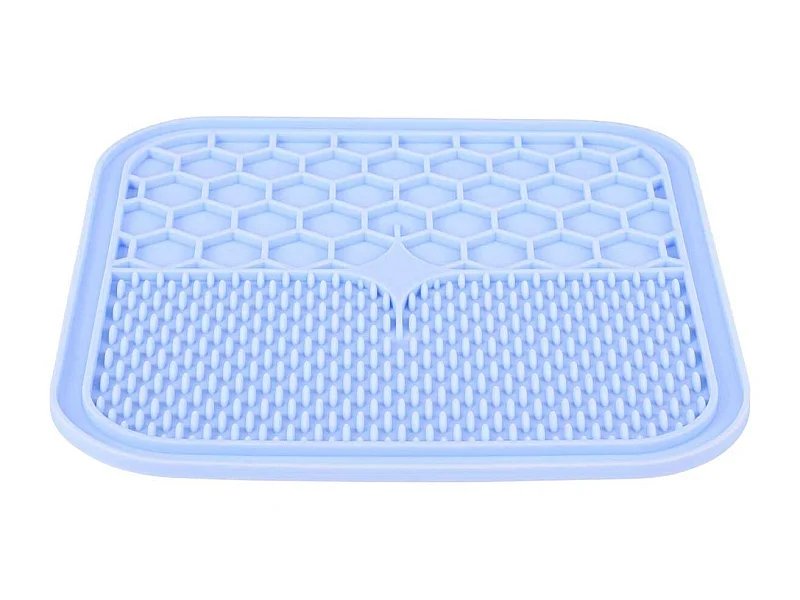 Tapis à lécher pour chien en silicone 20 x 20 cm