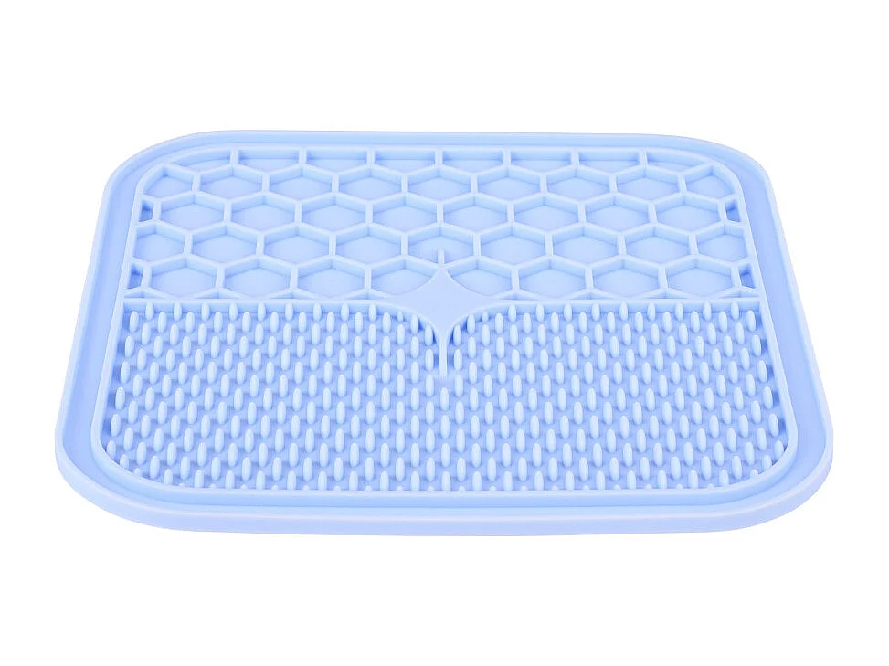Tapis à lécher pour chien en silicone 20 x 20 cm