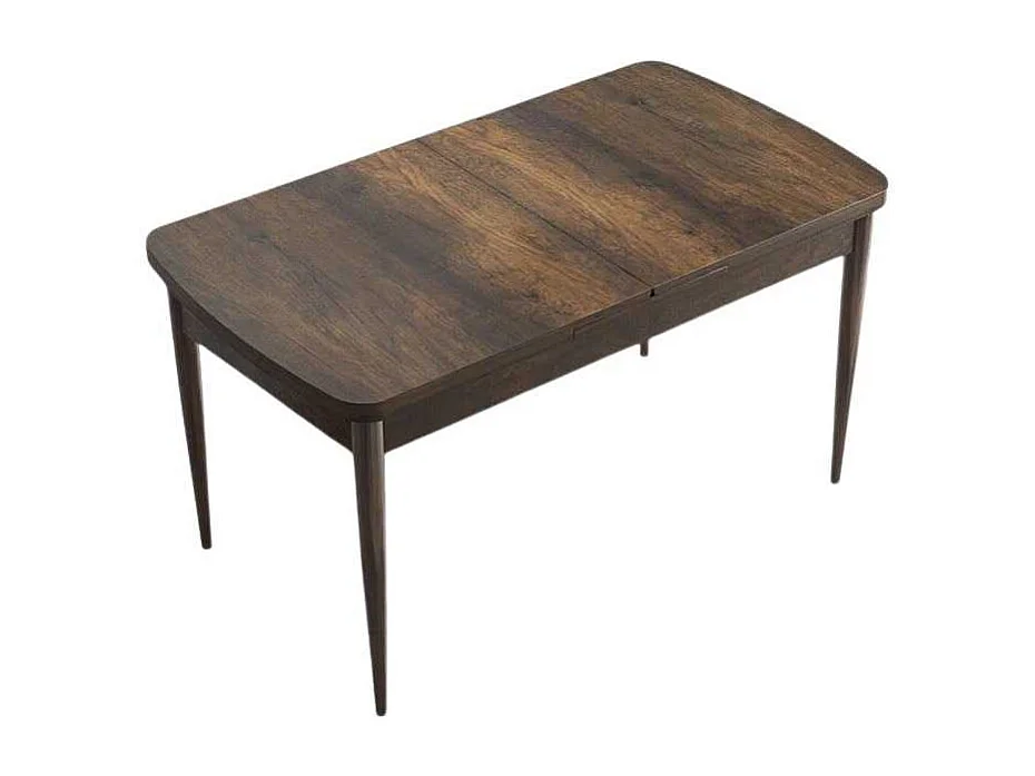 Table de repas en aggloméré avec pieds en métal Han