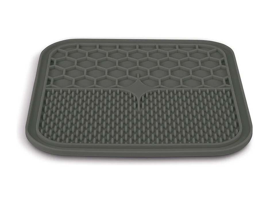 Tapis à lécher pour chien en silicone 20 x 20 cm