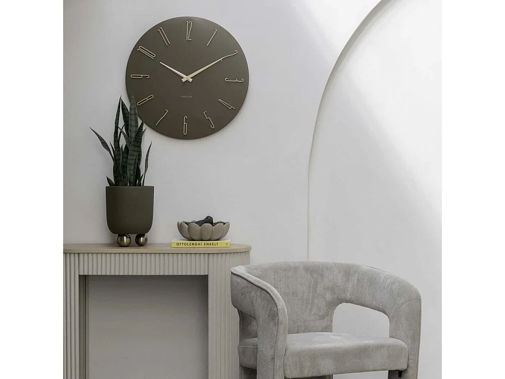 Horloge murale en métal Esmerado 60 cm