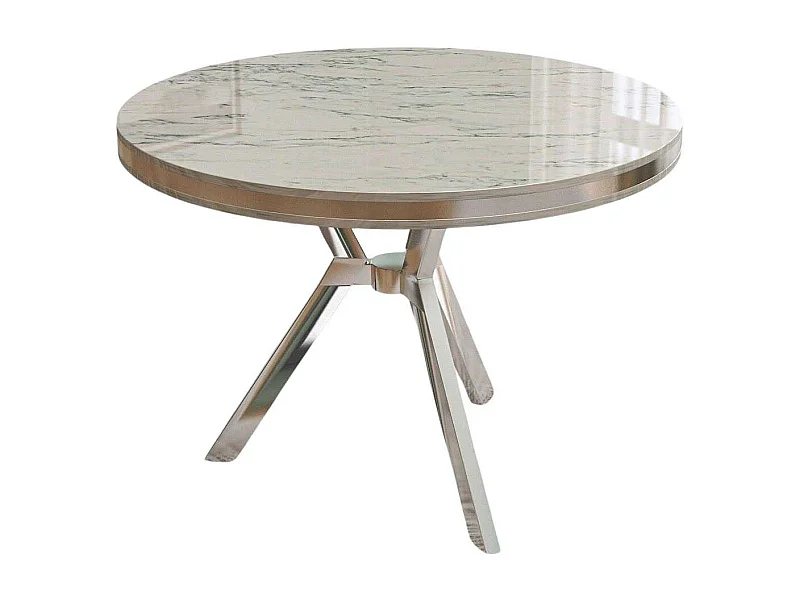 Table de repas ronde pieds métal Mos