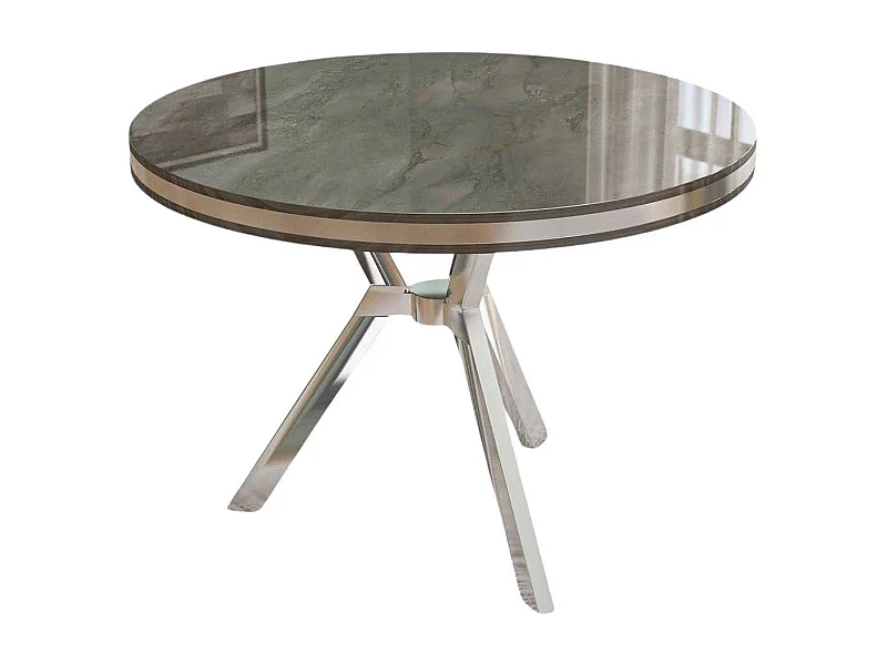 Table de repas ronde pieds métal Mos