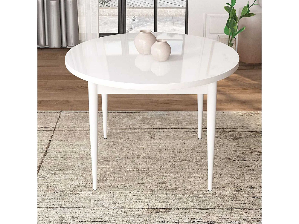 Table de repas ronde avec pieds métal Tor