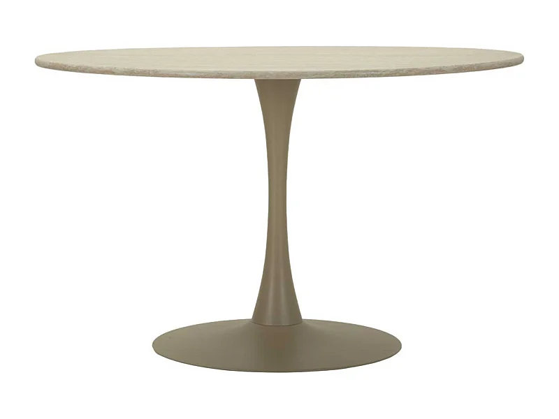 Table repas en métal et MDF 120 x 76 cm