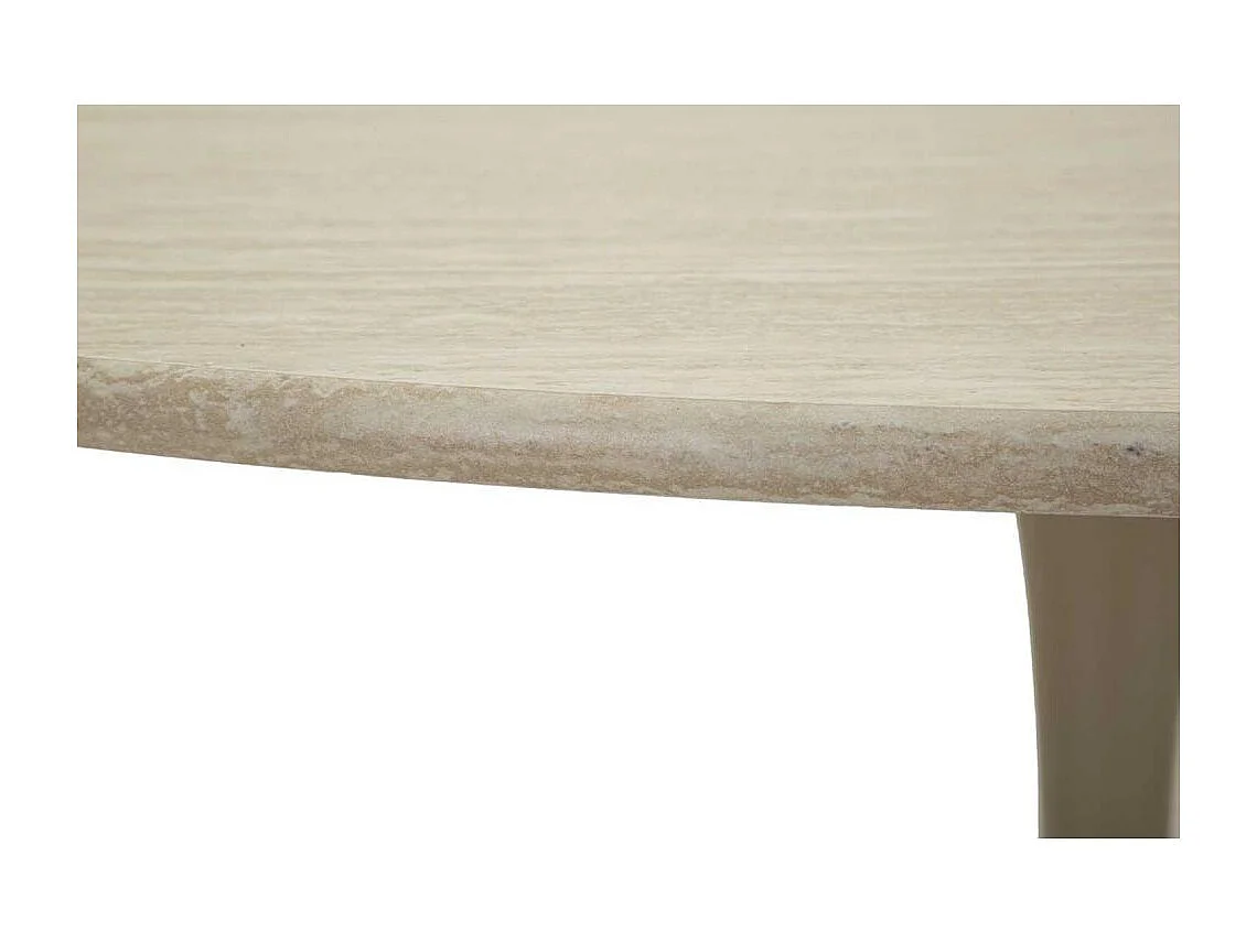 Table repas en métal et MDF 120 x 76 cm