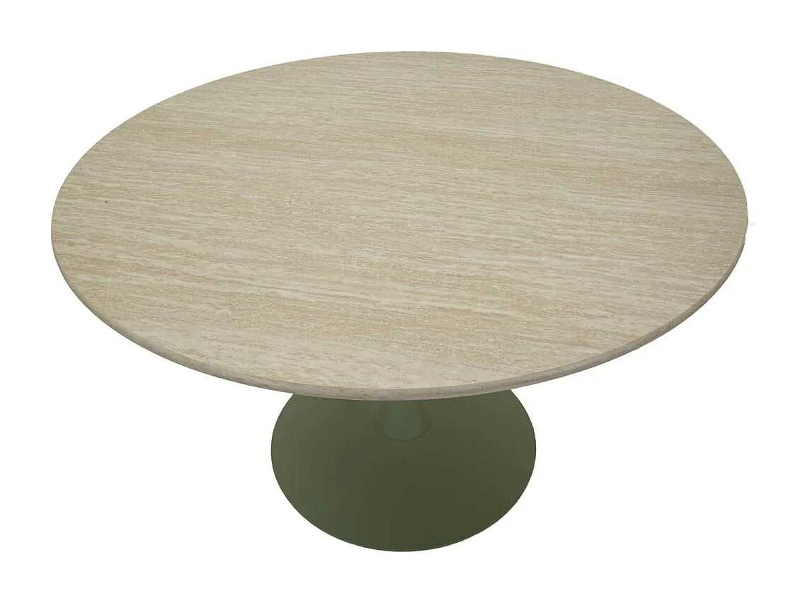 Table repas en métal et MDF 120 x 76 cm