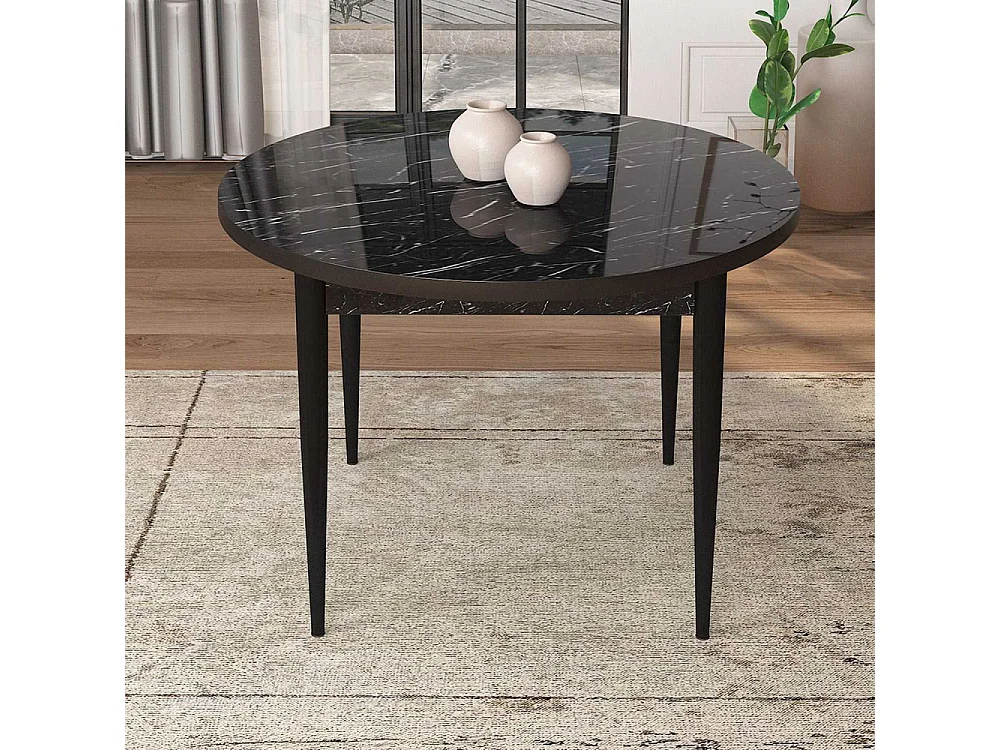 Table de repas ronde avec pieds métal Tor