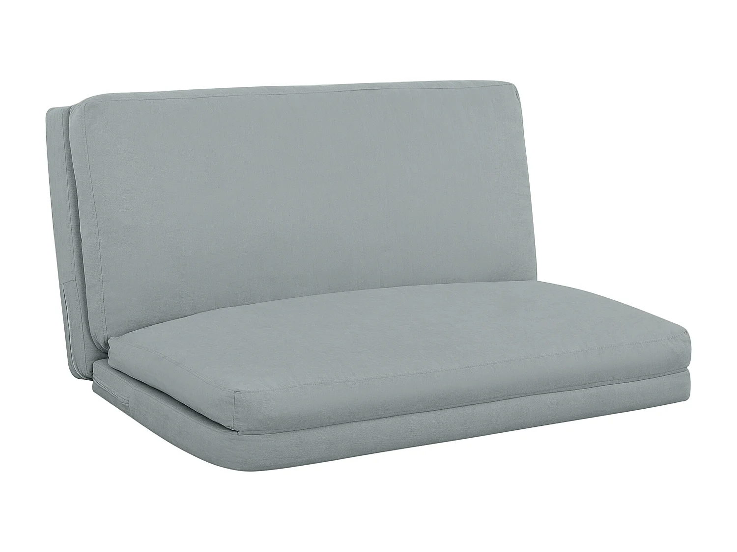 Fauteuil paresseux chauffeuse 4 parties dim. 137,5 x 85,5 x 74 cm tissu toucher lin gris clair