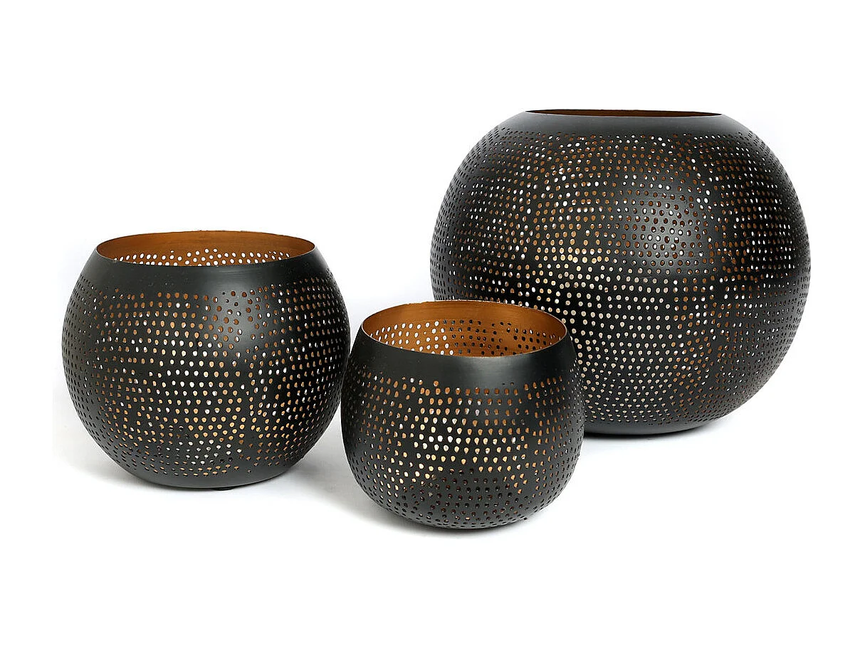 La Boule Percée - Noir Or - L